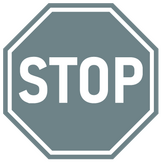 Stop sign icon