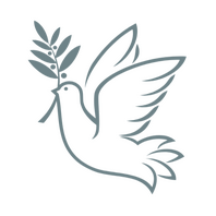 Dove holding a leaf icon